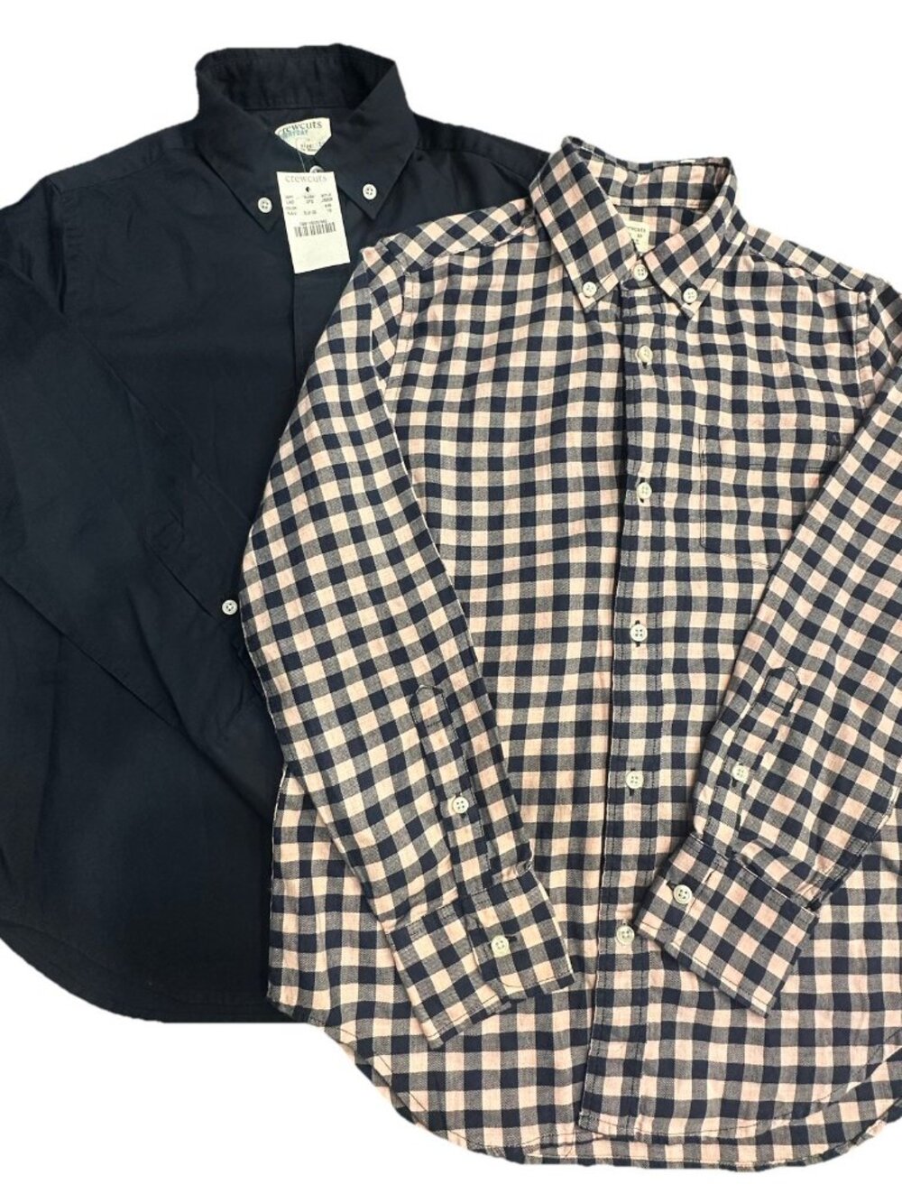 J.Crew Crewcuts Boys Dress Shirts Bundle Size 10 Blue Cotton